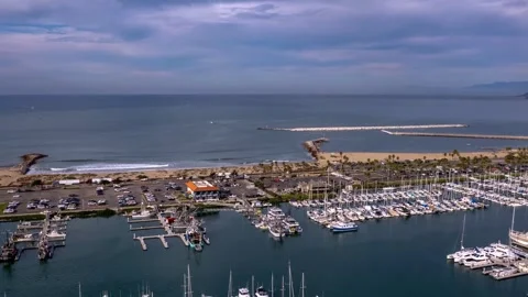 Ventura Harbor Time Lapse Stock Footage 255863422