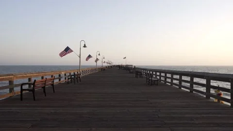 On the Ventura Pier Stock Footage 138606720