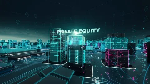 Venture Capital with digital technology concept 库存影片 98611995