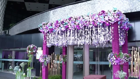 Venue Enters Decor Stock Footage 247262495