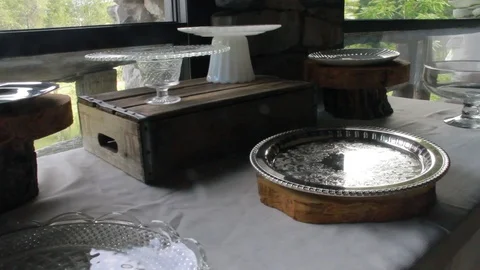 Venue table Video stock 100856044