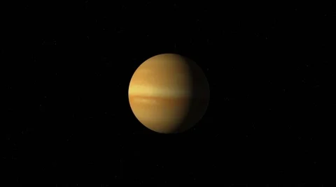 Venus with atmosphere and without and zoom in with stars Stock Footage 56702618