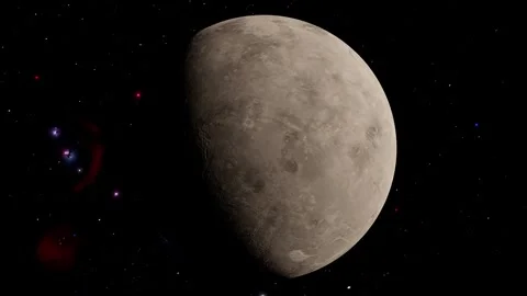 Venus: Cinematic Orbit of the Cloudless Surface Stock Footage 331656311
