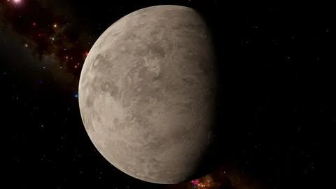 Venus Cloudless and Atmosphereless Surface 8K 3D Render Stock Illustration