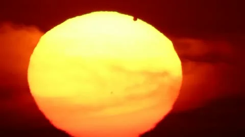 Venus eclipse from Spain 库存影片 12137512
