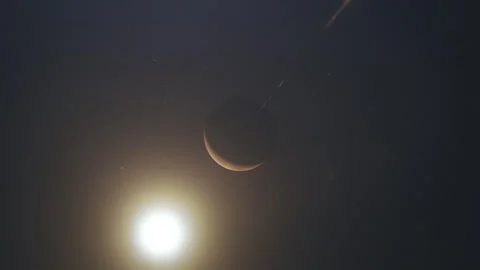 Venus Exploration and sun in the background Stock-Footage 240435359