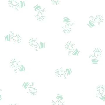Venus flytrap glyph vector seamless pattern Stock Illustration