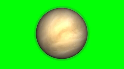 Venus full face lit in green screen Stock Footage 170978876