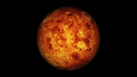 Venus planet, animated venus planet Video stock 257537905