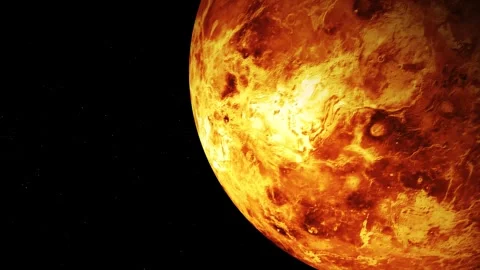 Venus planet, animated venus planet Video stock 257537965