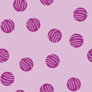 Venus planet glyph vector seamless pattern Stock Illustration