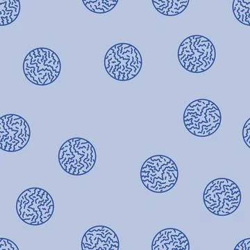 Venus planet line seamless pattern Stock Illustration