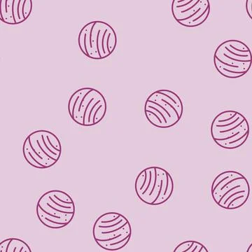 Venus planet line vector seamless pattern 스톡 일러스트