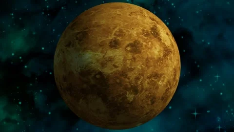 Venus planet rotating in space. Stock Footage 298614290