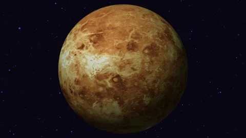 Venus planet rotating in space. Stock Footage 298614295