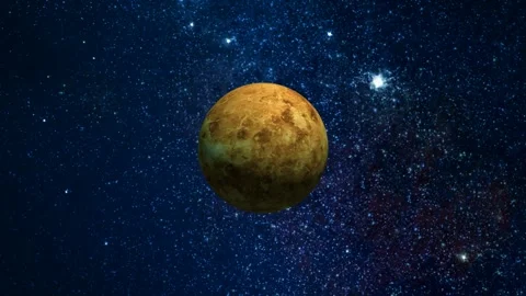 Venus planet rotating in space. Stock Footage 298614313