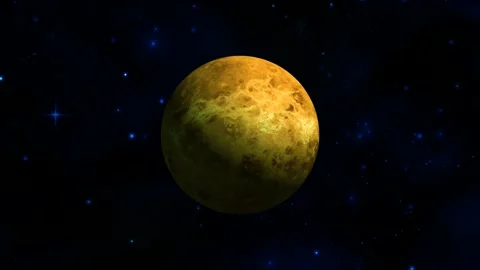 Venus planet rotating in space. Stock Footage 298614318
