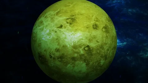 Venus planet rotating in space. Stock Footage 298614518