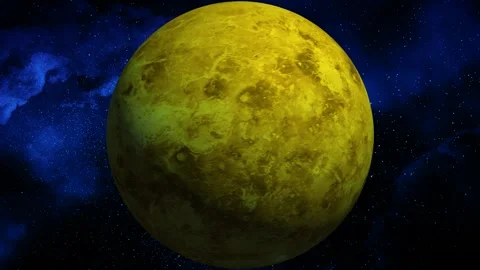 Venus planet rotating in space. Stock Footage 298614526