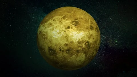 Venus planet rotating in space. Stock Footage 298614533