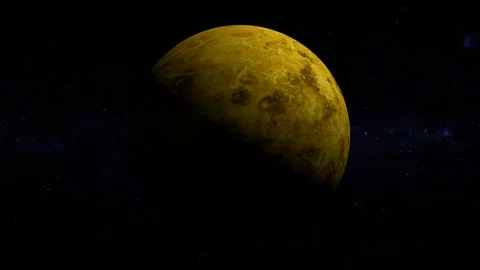 Venus planet rotating in space. Stock Footage 298614579