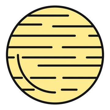 Venus planet solar system celestial body icon Stock Illustration