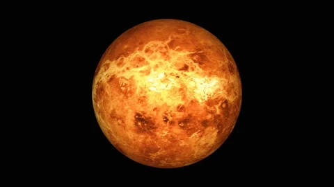 Venus planet in space Stock Footage 152054010