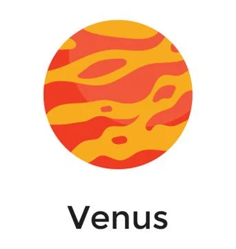 Venus Planetary System Stock Illustration