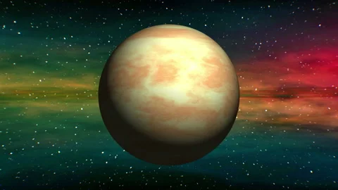 Venus on space nebula background Stock Footage 90525905