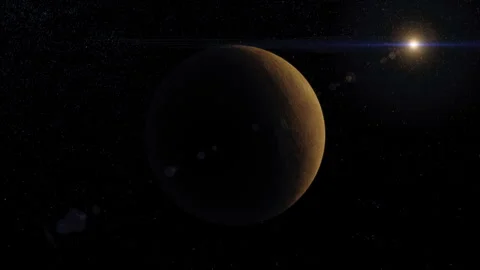 VENUS SUN FLARE DOLLY IN Stock Footage 309873335