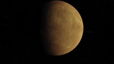 VENUS SUN FLARE FAST ORBIT Stock Footage 309873321