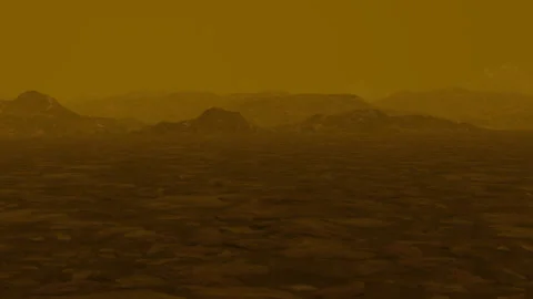 Venus Surface to Orbit Stock Footage 140507587