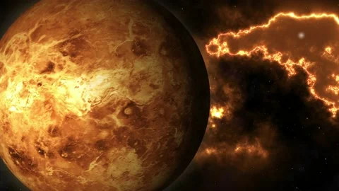 Venus surface. Venus in 360 degree rotation. 스톡 동영상 167999431