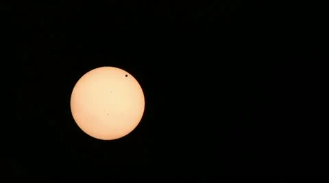 Venus transit, June 2012 Stock Footage