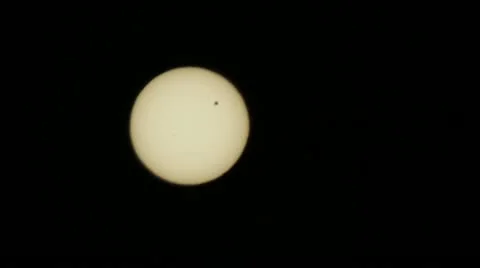 Venus Transit Wide Real-time Stock Footage 11289444