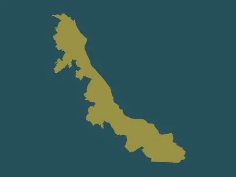 Veracruz, Mexico. Solid color shape Stock Illustration