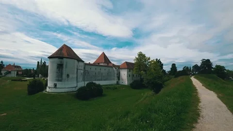 Verazdin castle  may 2021 Stock Footage