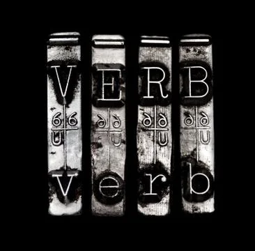 Verb concept Foto stock