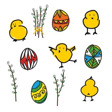 VerbaChickenEgg1 Stock Illustration
