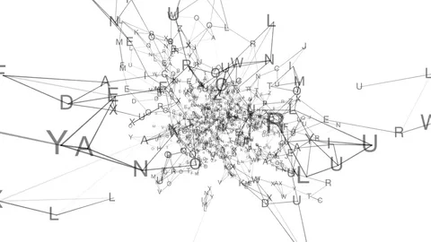 Verbal molecule.Abstract plexus background for different events and projects Stock Footage 79586167
