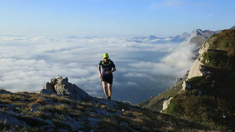 Vercors run Stock Footage 134127877