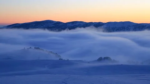Vercors winter Stock Footage 134127772