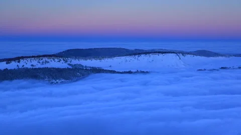 Vercors winter Stock Footage 134129758