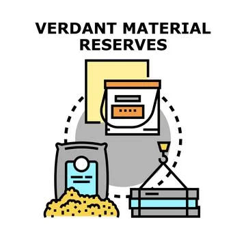 Verdant material reserves for green construction and agriculture Ilustración de archivo