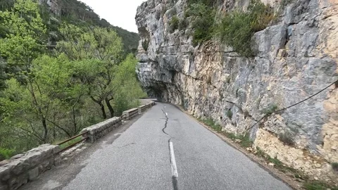 Verdon canyon road Stock Footage 252606397