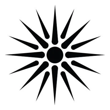 Vergina sun Stock-Illustration