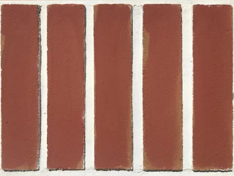 Verically mounted bricks in the wall Stock Photos