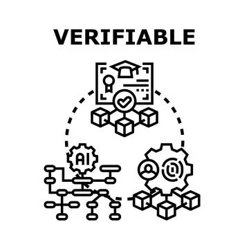 Verifiable concept for secure digital identity and data Stock Illustration