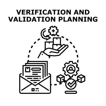 Verification and validation planning for business product quality イラスト素材