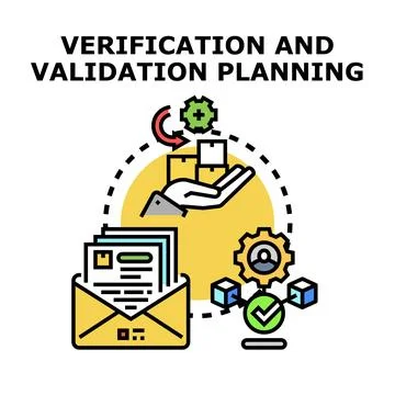 Verification and validation planning for business product quality イラスト素材